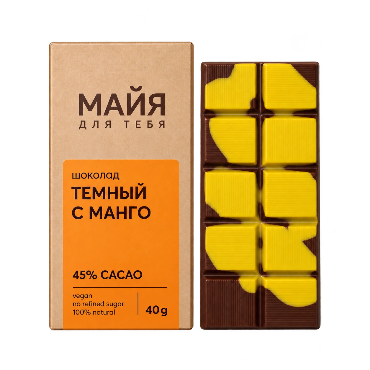 Шоколад МАЙЯ Тёмный с манго